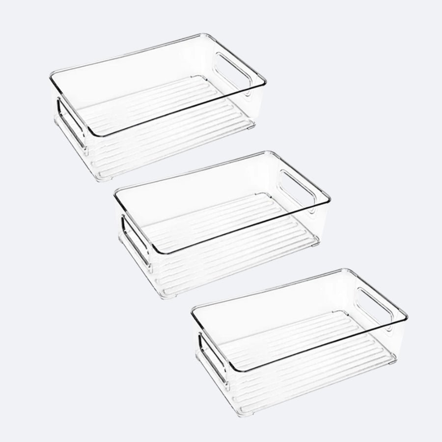 🧊 Set of Transparent Storage Bins