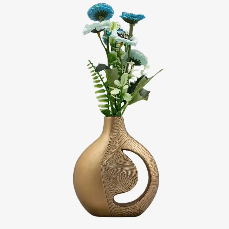 Vase Élégance Dorée