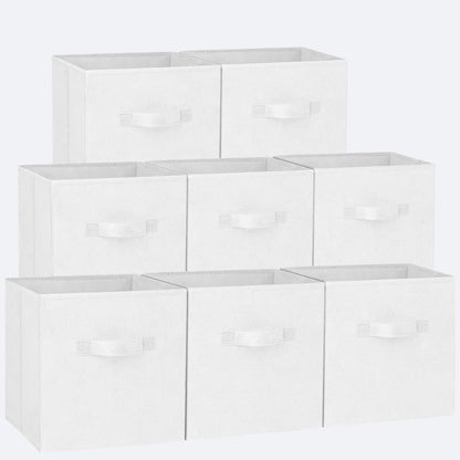 Bacs de Rangement Pliables en Tissu – Noir, Gris ou Blanc