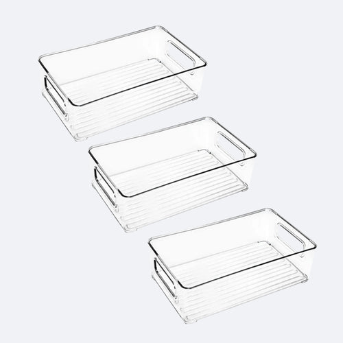 🧊 Lot de Bacs de Rangement Transparente