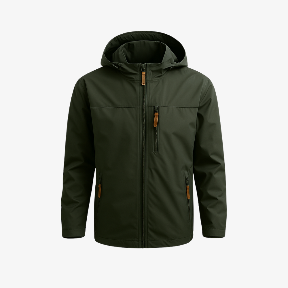 Men's Windproof Jacket with DWR Treatment |