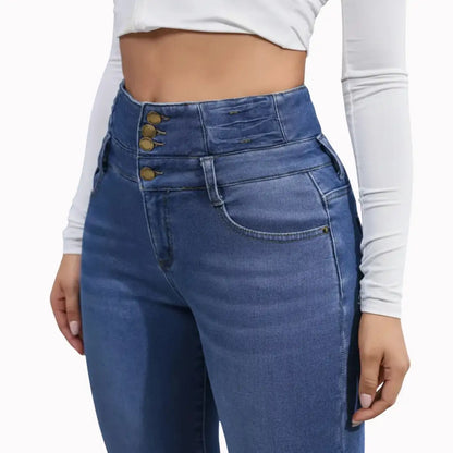 Lined jeans